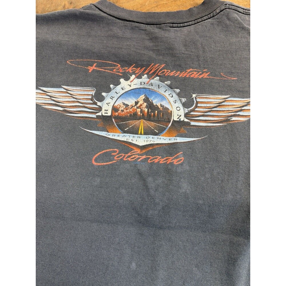 Vintage Harley-Davidson Rocky Mountain Colorado Shirt Large/XL